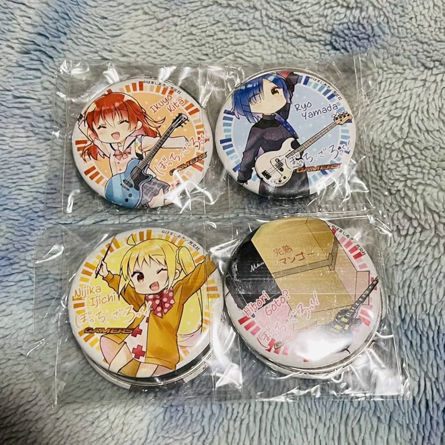 ぼっちざろっく　2巻特典缶バッチ Amazon.co.jp: ぼっちざろっく 缶バッジ 4個セット 2巻